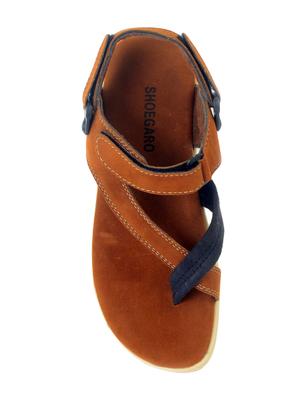 tan Suede back strap sandal - 14209659 - Standard Image - 4