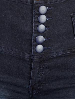 Dark blue stone wash denim jeans - 14209765 - Standard Image - 4