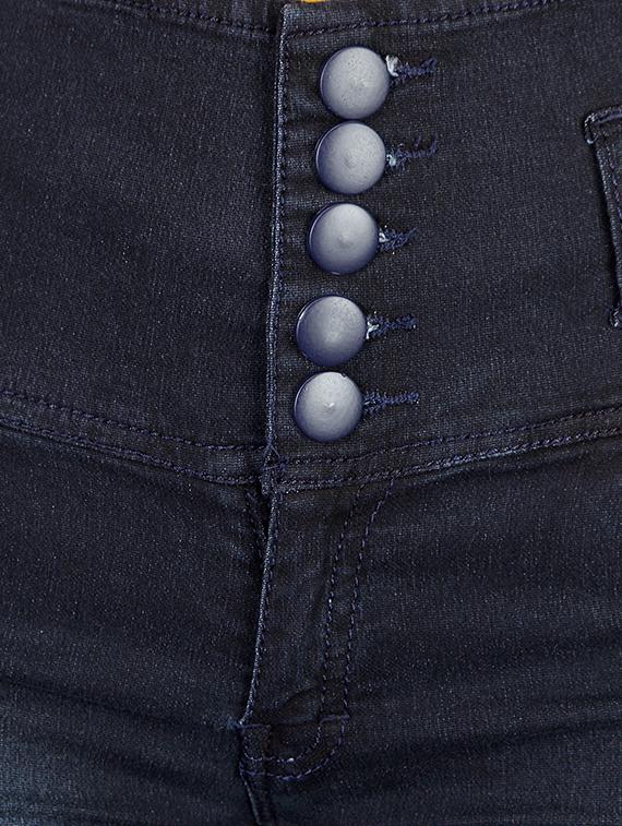 Dark blue stone wash denim jeans - 14209765 - Zoom Image - 4