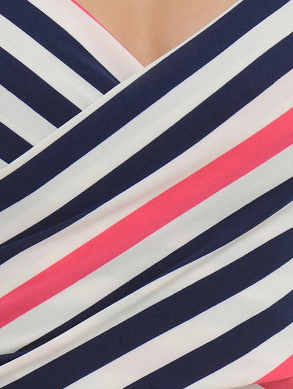 multicolored striped nylon crop top - 14214497 - Zoom Image - 4