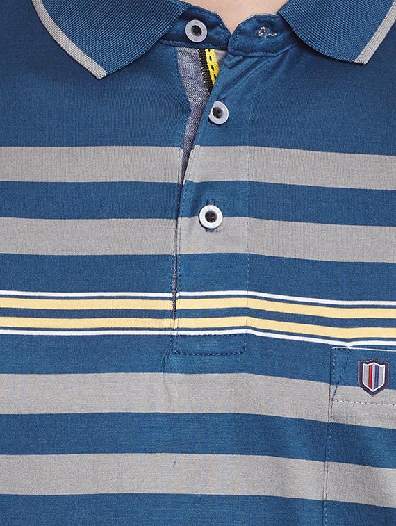 blue cotton t-shirt - 14215455 - Zoom Image - 4
