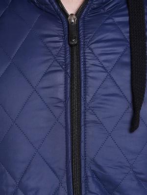 blue nylon blend quilted jacket - 14216110 - Standard Image - 4