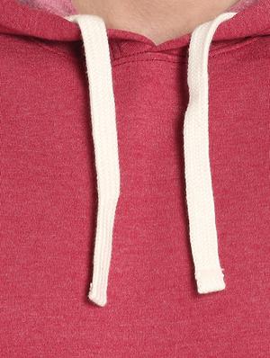 red solid hooded sweatshirt - 14219071 - Standard Image - 4