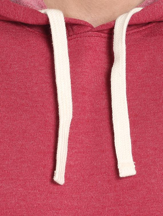 red solid hooded sweatshirt - 14219071 - Zoom Image - 4