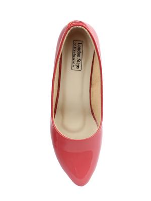 red patent leather slip on pumps - 14223298 - Standard Image - 4