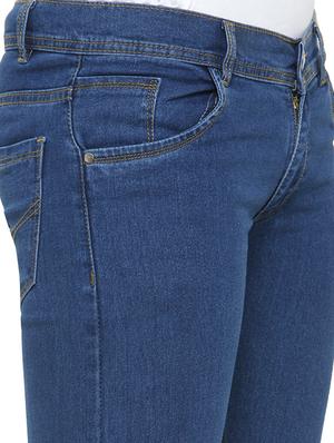 dark blue denim plain jeans - 14223367 - Standard Image - 4
