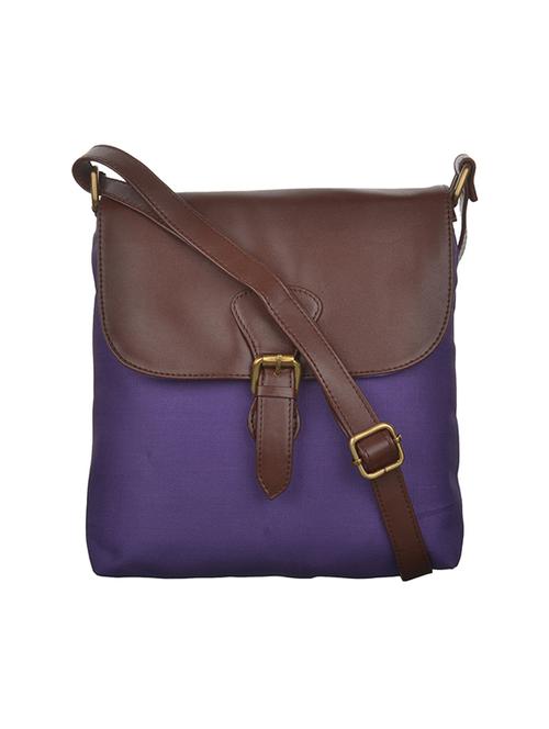 purple canvas sling bag - 14223970 - Standard Image - 1