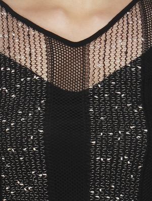 black lace cotton knit dress - 14225805 - Standard Image - 4