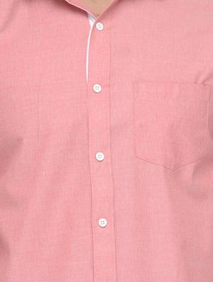 pink cotton casual shirt - 14230941 - Standard Image - 4