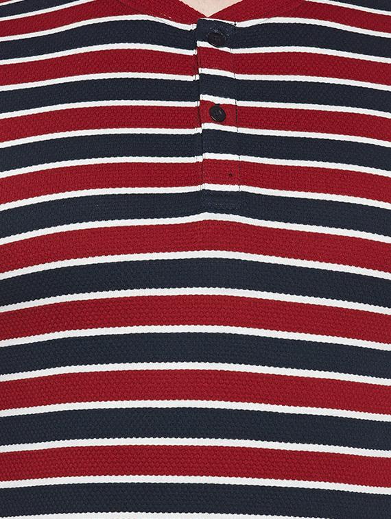 maroon cotton t-shirt - 14232075 - Zoom Image - 4