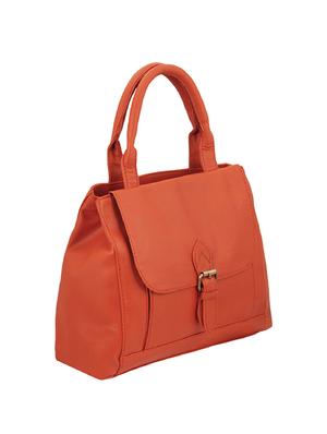 orange leatherette regular handbag - 14237594 - Standard Image - 4