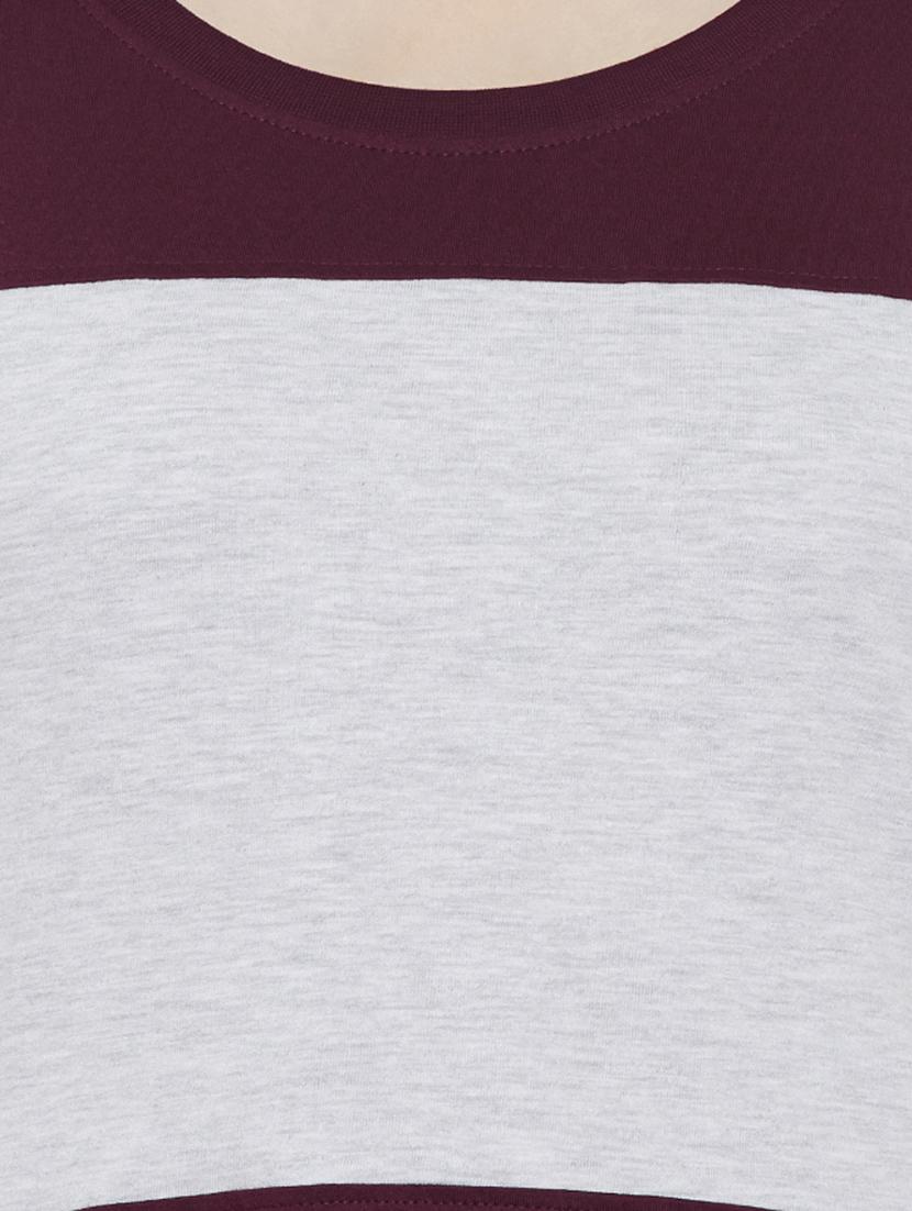 round neck color block tee - 14237939 - Zoom Image - 4