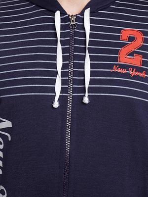 navy blue cotton sweatshirt - 14250452 - Standard Image - 4