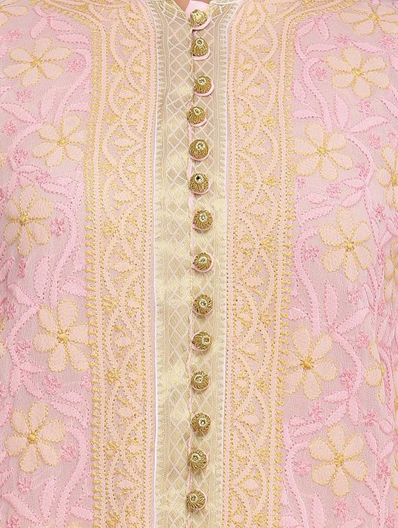 chikankari straight kurti - 14254216 - Zoom Image - 4