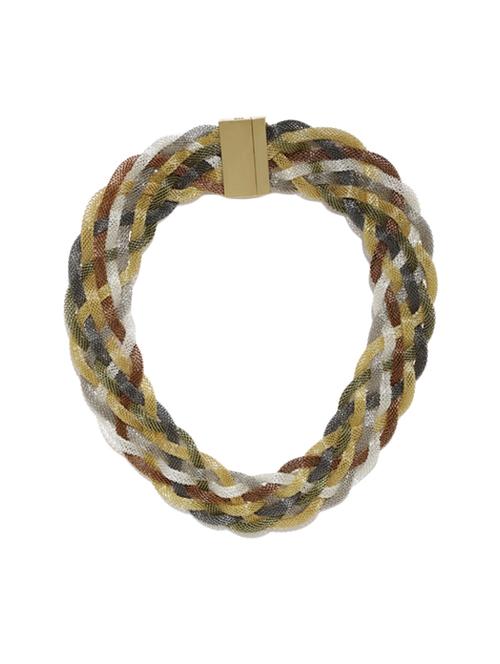 multi colored metal short necklace - 14254973 - Standard Image - 1