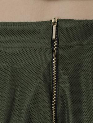 olive tissuenet skater skirts - 14260088 - Standard Image - 4
