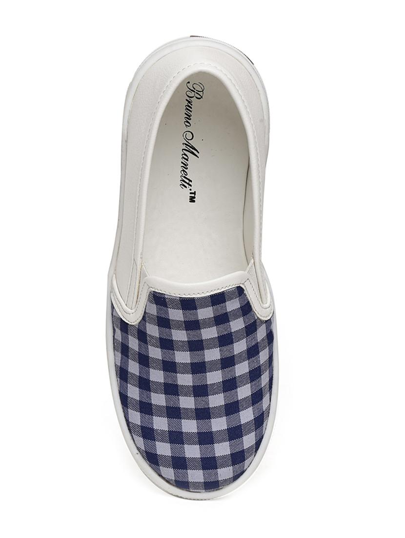 blue leatherette slip on sneaker - 14268497 - Zoom Image - 4