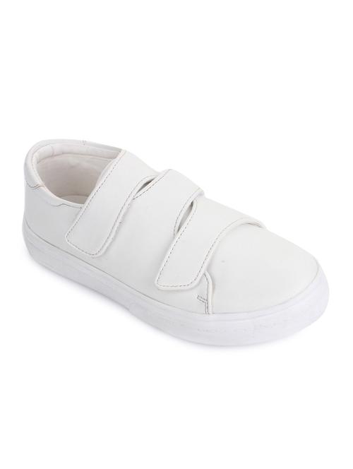 white leatherette slip on sneaker - 14268561 - Standard Image - 1