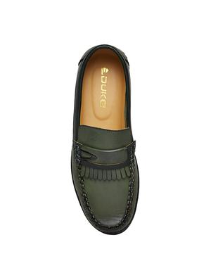 green leatherette slip on loafer - 14293235 - Standard Image - 4