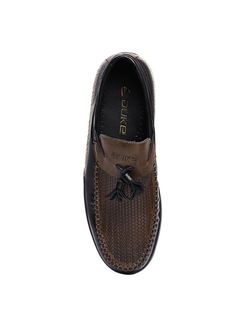 black leatherette slip on loafer - 14293246 - Zoom Image - 4