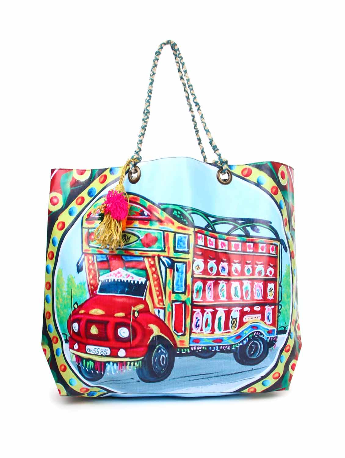 Truck Print Handbag - The House Of Tara