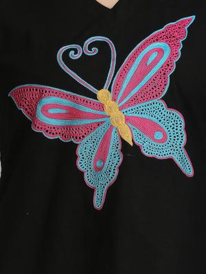 KAANCHIE NANGGIA black cotton assymmetric top - 14315965 - Standard Image - 4