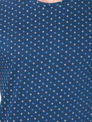 blue all over print t-shirt - 14316192 - Standard Image - 4