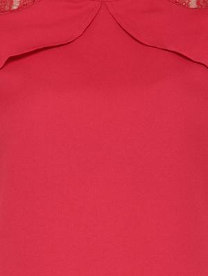 solid red casual top - 14319388 - Standard Image - 4
