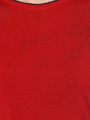 red woollen pullover - 14321805 - Standard Image - 4