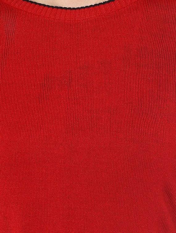 red woollen pullover - 14321805 - Zoom Image - 4