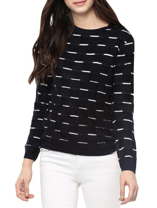 black woollen pullover - 14321810 - Standard Image - 1
