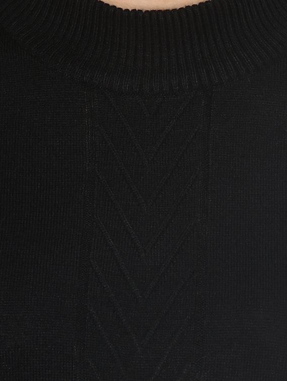 black woollen pullover - 14321823 - Zoom Image - 4