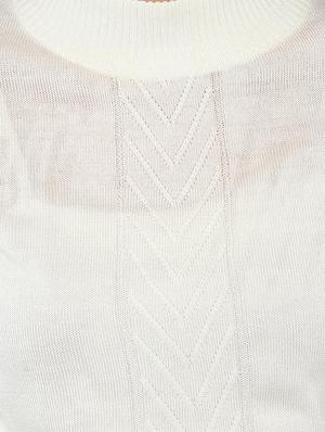white woollen pullover - 14321826 - Standard Image - 4