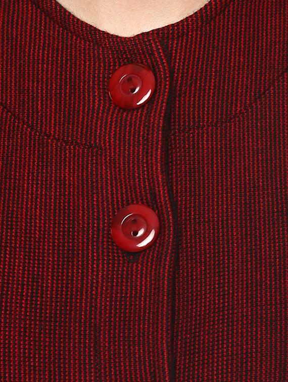 red woollen pea coat - 14321841 - Zoom Image - 4