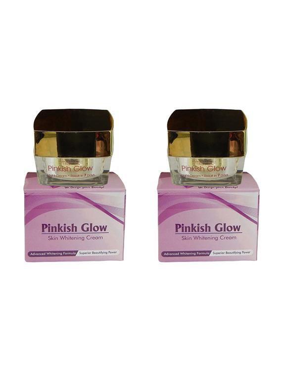 Pinkish Glow Skin Whitening Cream With Kojic And Vitamins 2 Pack - By