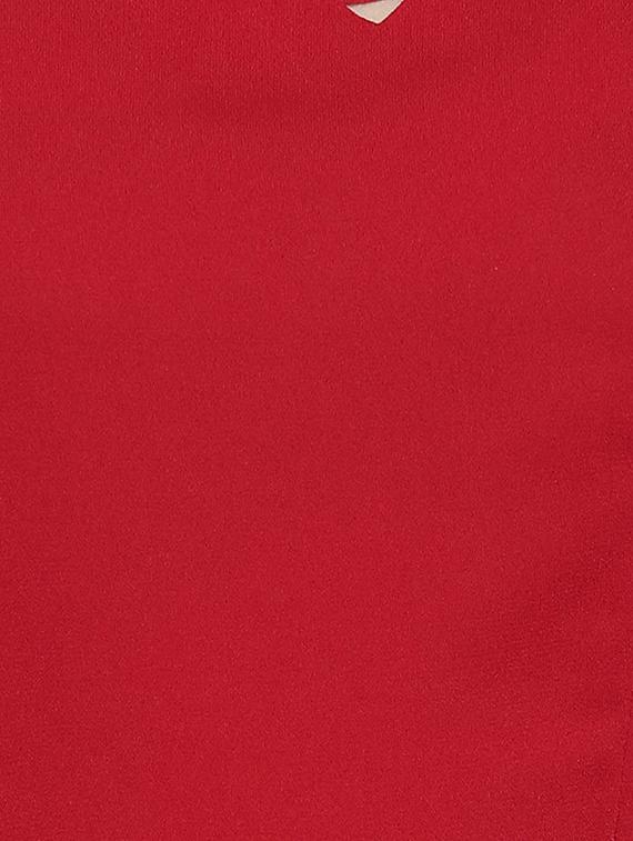 solid red cutwork a-line dress - 14328545 - Zoom Image - 4