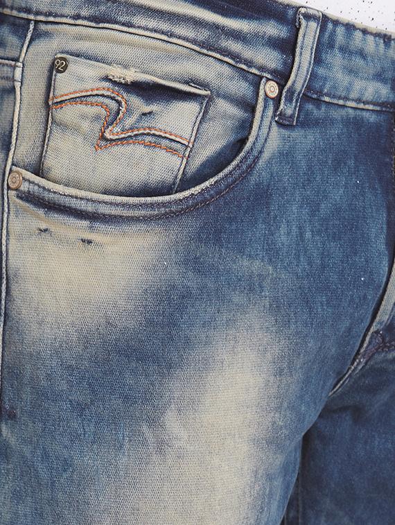 blue heavy washed jeans - 14332016 - Zoom Image - 4