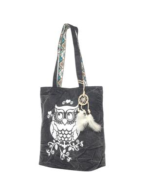 grey canvas regular tote - 14332305 - Standard Image - 4