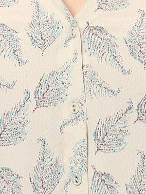 beige printed viscose tunic - 14334515 - Standard Image - 4