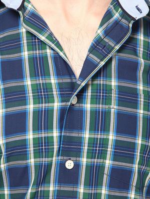 blue cotton casual shirt - 14335162 - Standard Image - 4