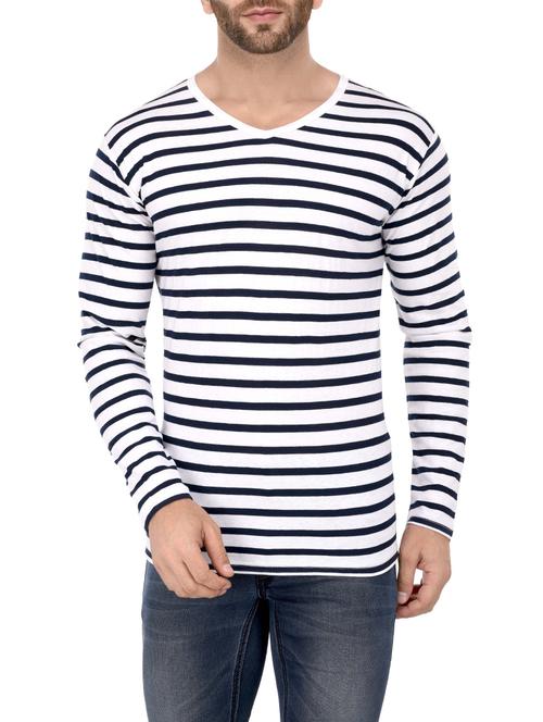 monochrome striped t-shirt - 14346060 - Standard Image - 1