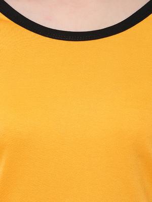 yellow cotton casual tee - 14347243 - Standard Image - 4