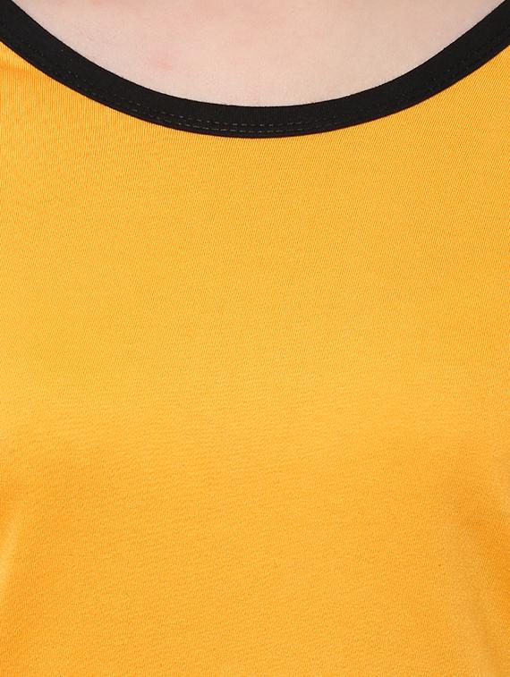 yellow cotton casual tee - 14347243 - Zoom Image - 4