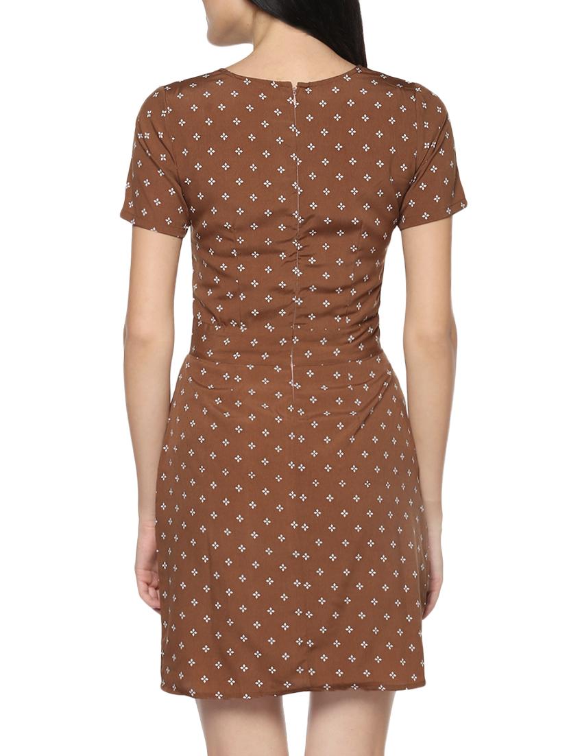 mahogany brown sheath dress - 14347292 - Zoom Image - 4