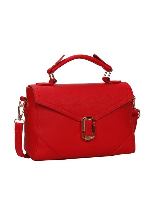 red leatherette (pu) regular handbag - 14351001 - Very Small Image - 1