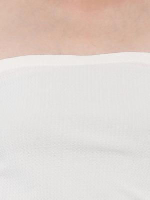 white viscose off shoulder dress - 14353561 - Standard Image - 4