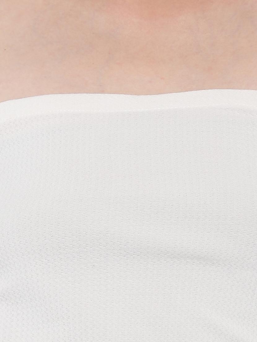 white viscose off shoulder dress - 14353561 - Zoom Image - 4