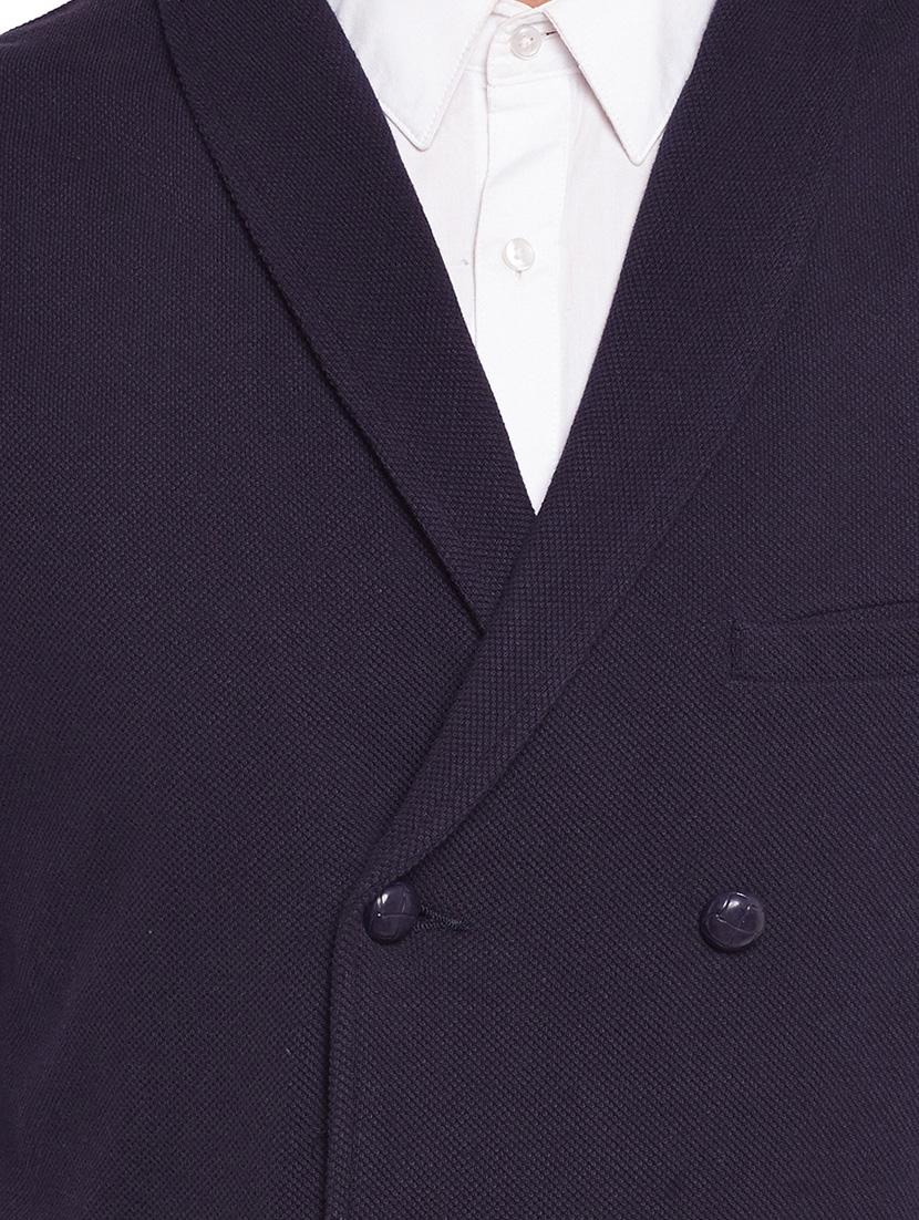 blue cotton waist coat - 14361018 - Zoom Image - 4