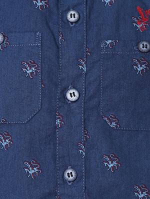 pocket patched quirky print shirt - 14364139 - Standard Image - 4