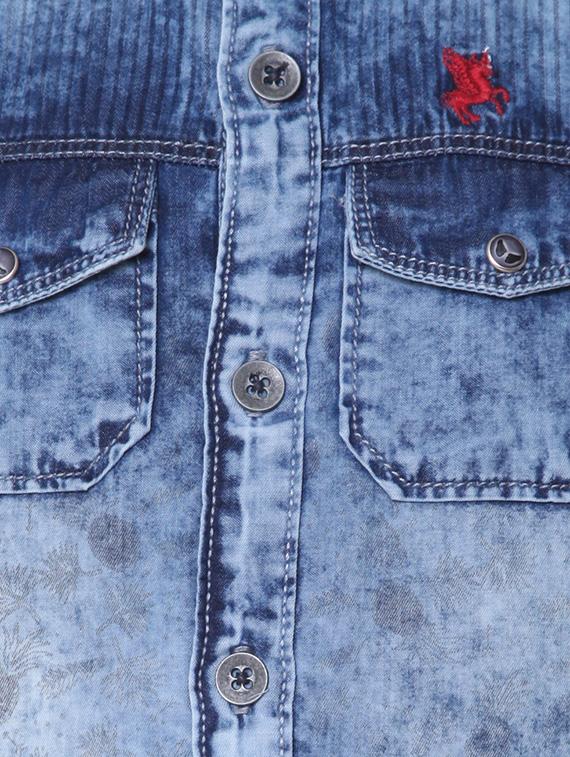 light blue denim shirt - 14364144 - Zoom Image - 4